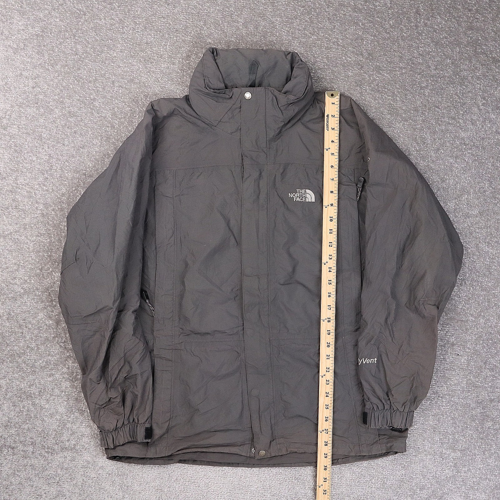 The North Face Hyvent Softshell Large Gray Long Sleeve Full Zip Jacket - Picture 3 of 13
